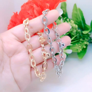 Gelang Tangan Rantai Paperclip Dewasa Tembaga Premium Kait Udang