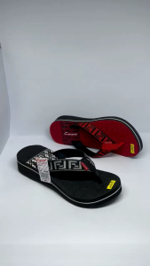 Sandal Cocari - Sandal Jepit Wanita Motif F - Sandal Jepit Cewek Spon tebal 3cm