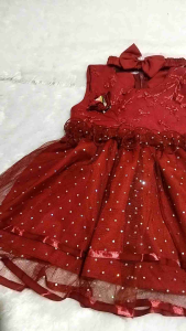 Gaun anak perempuan usia 6-12 bulan