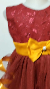 Dress pesta ulang tahun anak perempuan brokat mutiara 2 5 tahun