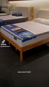 (FREE Installation+Shipping) KBS Takashi SOLID WOOD Bed Frame / Muji Style Furniture /Japanese Japanese minimalism / Scandinavian / KING / QUEEN / COLOR Natural