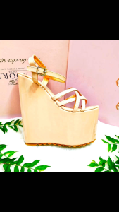 Giày đế xuồng 18p đúp trước cao 9p thích hợp cho cô dâu đi tiệc tập catwalk giày êm chân dễ đi siêu nhẹ
