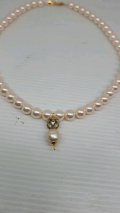 Kalung Mutiara Shell Peach Bandul Air Tawar: Kualitas Tinggi & Desain Elegan