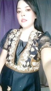 Dress Batik Pesta Lapis Trikot  syakila Kode HM917 lengan balon kombinasi tile Gaun kasual Wanita Casual Lembut Nyaman