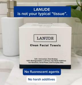 LANUDE Clean Facial Towels (Refill Pack XL)