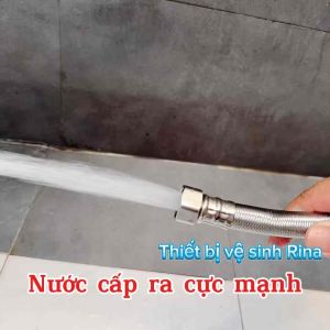 Dây cấp máy giặt Rina siêu chịu áp caocấp nước máy giặt chịu nhiệt cao nhựa bọc bố inox 304 cao cấp