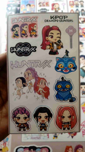 STICKER LEMBARAN KPOP DEMON HUNTERS STIKER KOLEKSI HUNTRIX SAJA BOYS RUMI MIRA ZOEY JINU