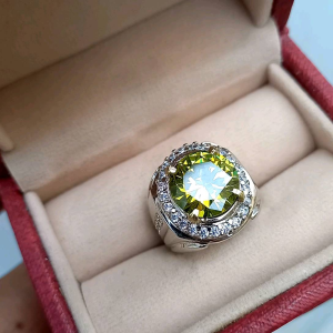 CINCIN BATU GREEN PERIDOT SUPER MEWAH