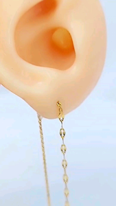 Xp.id - Anting2 Titanium Anti Luntur & Karat Wanita Tusuk Panjang Jurai Pecah Kopi