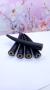 Pipa Kayu Galih Kelor Hitam Model Bulat Polos Super L67