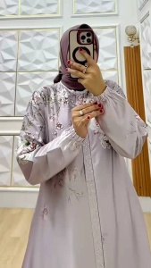 Koleksi Baru Gamis Motif Armani Silk Terbaru
