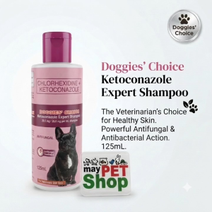 Doggies Choice Ketoconazole Anti-Fungal Expert Shampoo with Chlorhexidine - 125ml for Fungal & Bacterial Skin Conditions