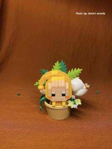 Đồ chơi lắp ráp mô hình khối xây dựng Nhân vật hoạt hình Disney/Sanrio/Cupcake/Flower/Labubu/Capybara