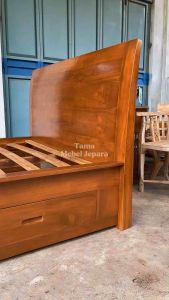 DIPAN LACI MODERN POLOS TERLARIS - TEMPAT TIDUR LACI MINIMALIS KAYU JATI JEPARA