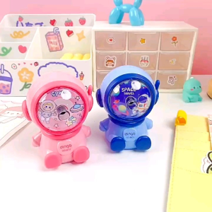 Astronaut design pencil sharpener 3 modes setting primary school student stationary space