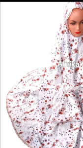 mukena katun foil model sleting