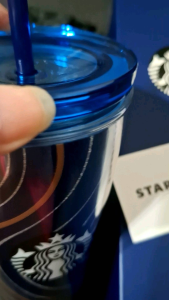 BRAND NEW Starbucks Philippines BLUE and GOLD OMBRÉ Tumbler