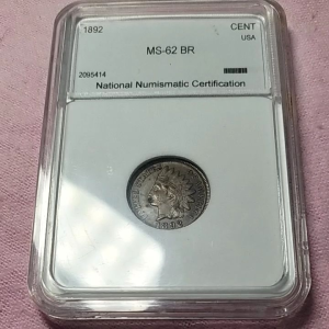 1892 Indian head one cent MS62 ( PRELOVED)