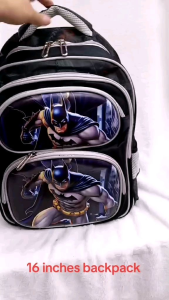 16 Inches Cartoon Characters Elementary School Backpack for Kids Boys
