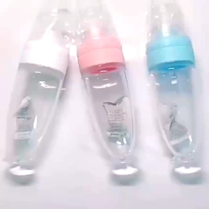BOTOL SENDOK SILICONE - Botol Dot Makan Bayi Food Grade - Kapasitas 90mL - Tahan Panas 120°C