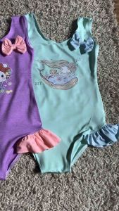 Cute Kids Swimsuit for Baby Girl One-Piece Summer Swimwear Fit 2-4 Year Old