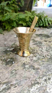 Cocoh Kuningan Alat Kinang Tumbuk Sirih Lebar Cocohan 1 Pcs