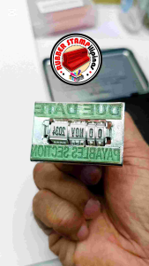 DATER RUBBER STAMP PERSONALIZED  or CUSTOMIZED