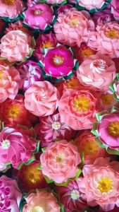 คละแบบพร้อมส่งเหรียญโปรยทาน ตัวเปล่า10ชิ้น คละแบบ สีชมพู /เลือกแบบตะกร้าอื่นในร้าน