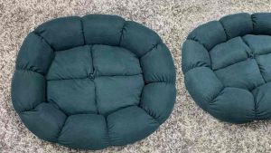 Pupkits Cozy Cordy Pet Bed | Soft Round Marshmallow Edge Dog Bed for Dogs & Cats | Multiple Colors