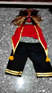 baju ganong plus topeng bujang ganong ekor sapi