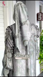 SETELAN WANITA GAMIS DAN JILBAB MOTIF VINTAGE PREMIUM SAHARA SET BY SHOFIYA