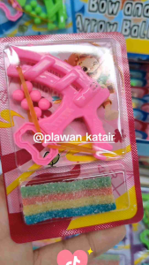 💢30ชิ้น💢 เยลลี่สายรุ้ง🌈🌈 เรนโบว์ แถมของเล่นธนู ยิงได้จริง คละสี ทุกชิ้น พร้อมลูก สนุก อร่อย