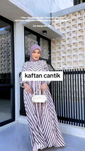 NEW COD GIANNA KAFTAN NADHEERA LUXURY ✅️ KAFTAN GARIS GARIS ✅️ KAFTAN SALUR✅️