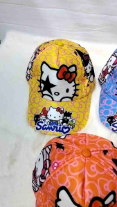 หมวกแก๊ป รอบศีรษะ 52 ขวาที่สำหรับเด็กผู้หญิง ลายการ์ตูน อายุ 3-7 ขวบ มี 2 แบบ