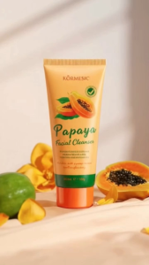 Kormesic Papaya Facial Cleanser with natural papaya extract gentle cleansing suitable for all skin types 100g
