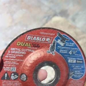 Diablo 4-1/2 in. x 1/8 in. x 7/8 in. Dual Metal Cutting and Grinding Disc with Type 27 Depressed Center