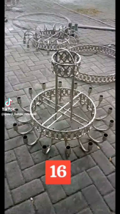 lampu gantung jangkar cabang 20 cabang 16 diameter 90cm sudah ada fittingan