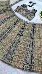 [PRE-ORDER] Semistitched Heavy Faux Georgette Lengha ( Delivery 10 Days )