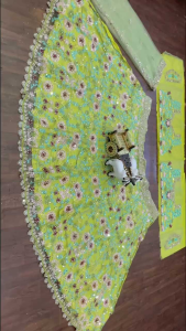 [PRE-ORDER] Semistitched Embroidered Lengha ( Delivery 10 Days )