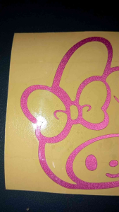 MELDOY Cutting Sticker Reflektif custom nama