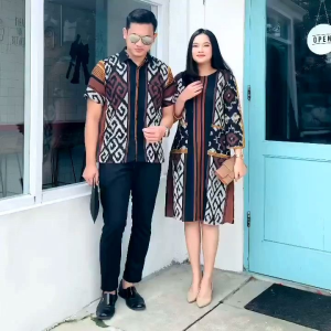 SET COUPLE TENUN PASANGAN BAJU PREWEDDING KONDANGAN KEKINIAN