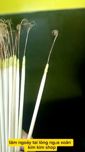 Set 4 tăm ngoáy tai lông ngựa xoăn cực phê xài bao bền siêu đã ngứa ngành ráy tai