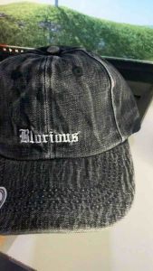 Topi Washing Dewasa bordir Glorious dengan bahan denim berkualitas