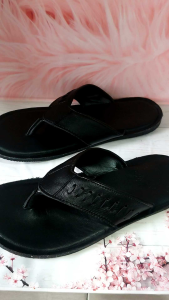 SANDAL PRIA FULL KULIT SAPI 100% SAMPAI ALAS KAKI KODE 4010 HITAM ( PREMIUM QUALITY )