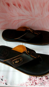 SANDAL PRIA FULL KULIT SAPI 100% SAMPAI ALAS KAKI KODE 4007 COKLAT ( PREMIUM QUALITY )