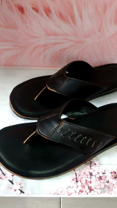 SANDAL KULIT PRIA ( GARANSI KULIT SAPI 100% ) MODEL 4010 COKLAT ( PREMIUM HIGH QUALITY )