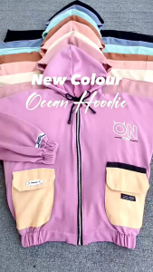 HOODIE OCEAN WANITA TERBARU FLEECE KOREA STYLE