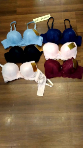 BH TALLY 6018 Bra Brokat Berkawat Push up Cup A-B Size 34-38 Cakupan 3/4 cover
