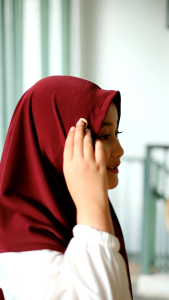 CHITA KIDS Daffi Hijab Khusus Warna Putih Hitam Maroon Seragam Jilbab Kerudung Sekolah Anak SD TK PAUD