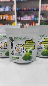 กัมมี่ ไฟเบอร์ Fiber Flow Gummy ขับถ่ายง่าย รสแอปเปิ้ลเขียว